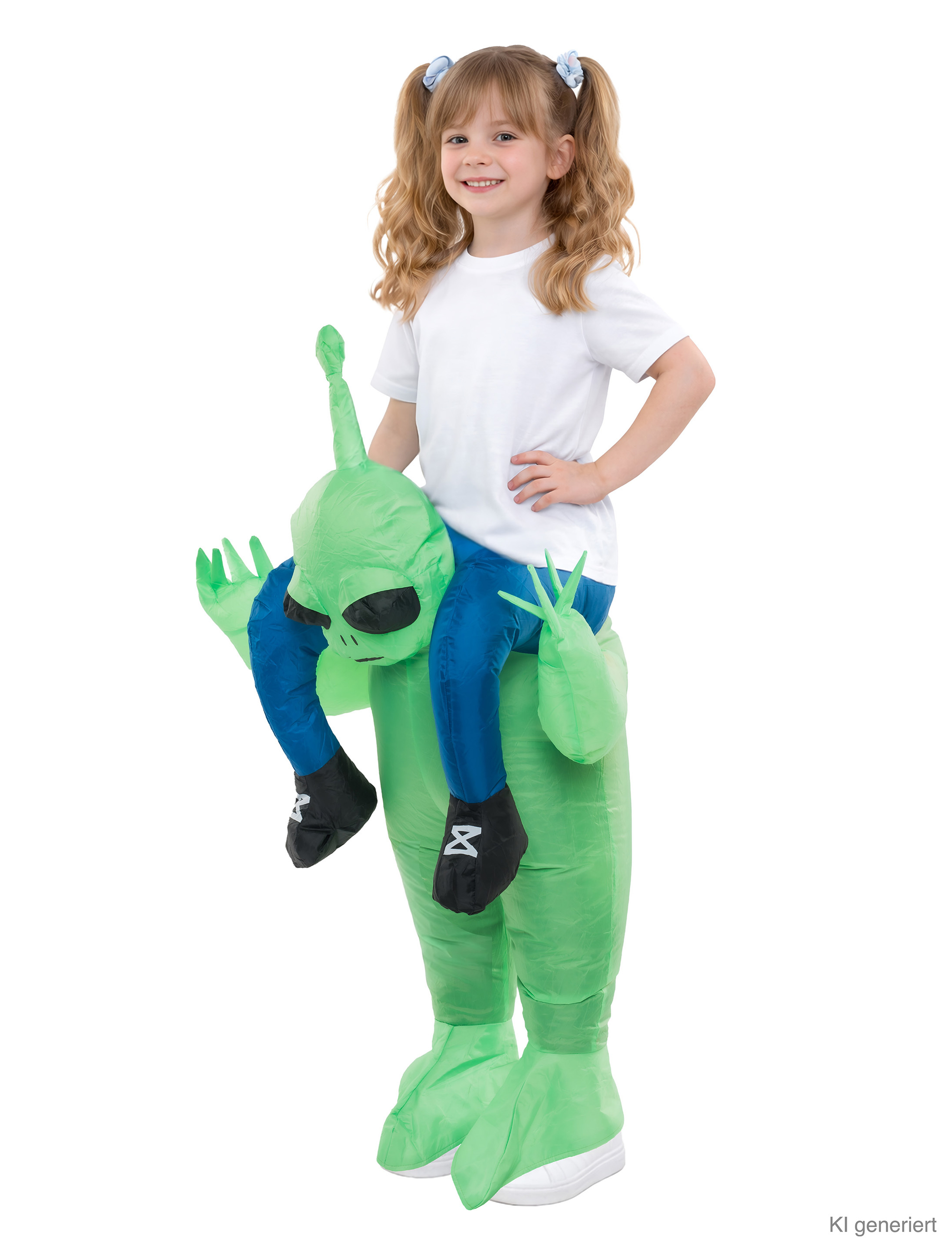 Kostüm Huckepack Alien aufblasbar 2-tlg.