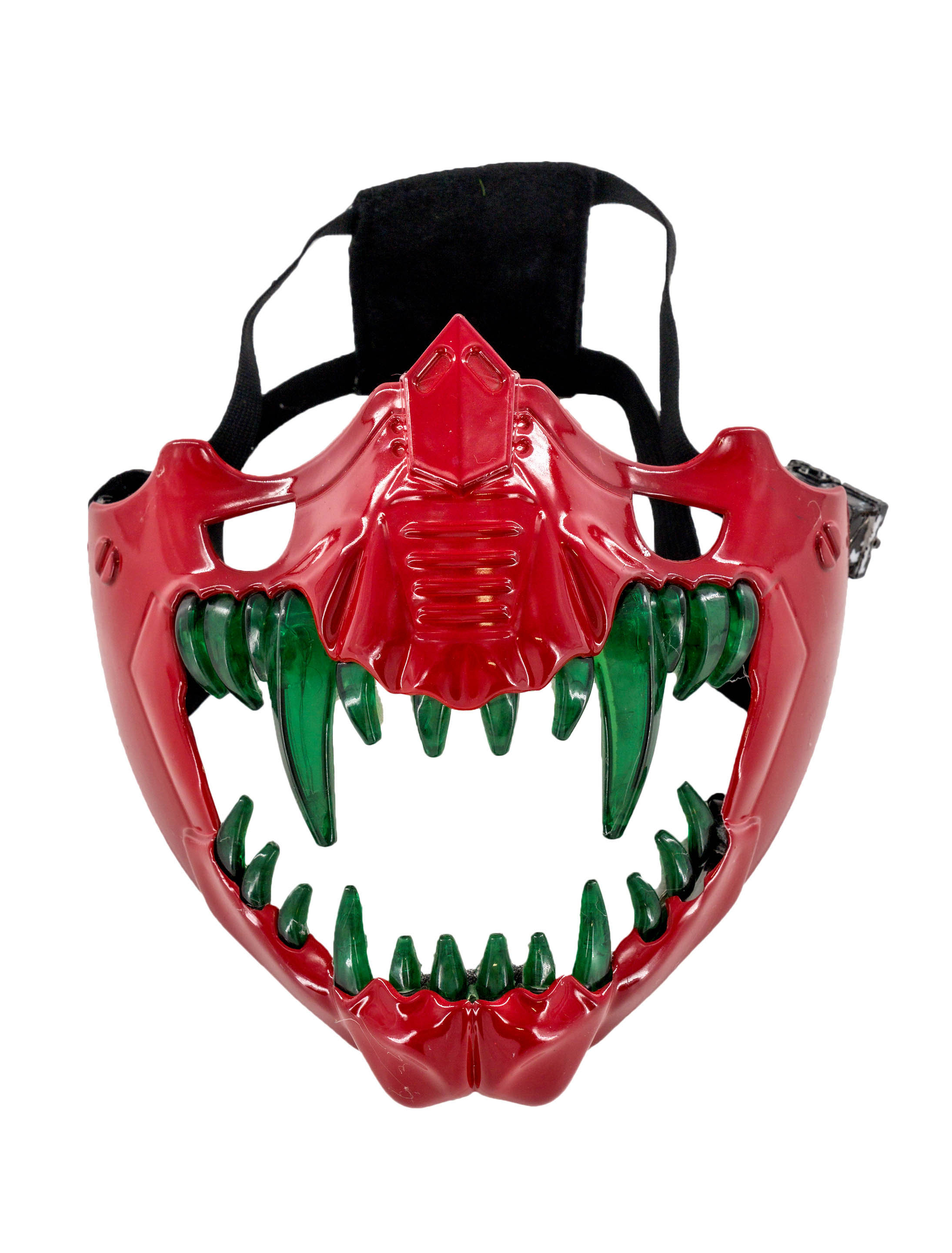 Maske Drache mit leuchtenden Zähnen LED