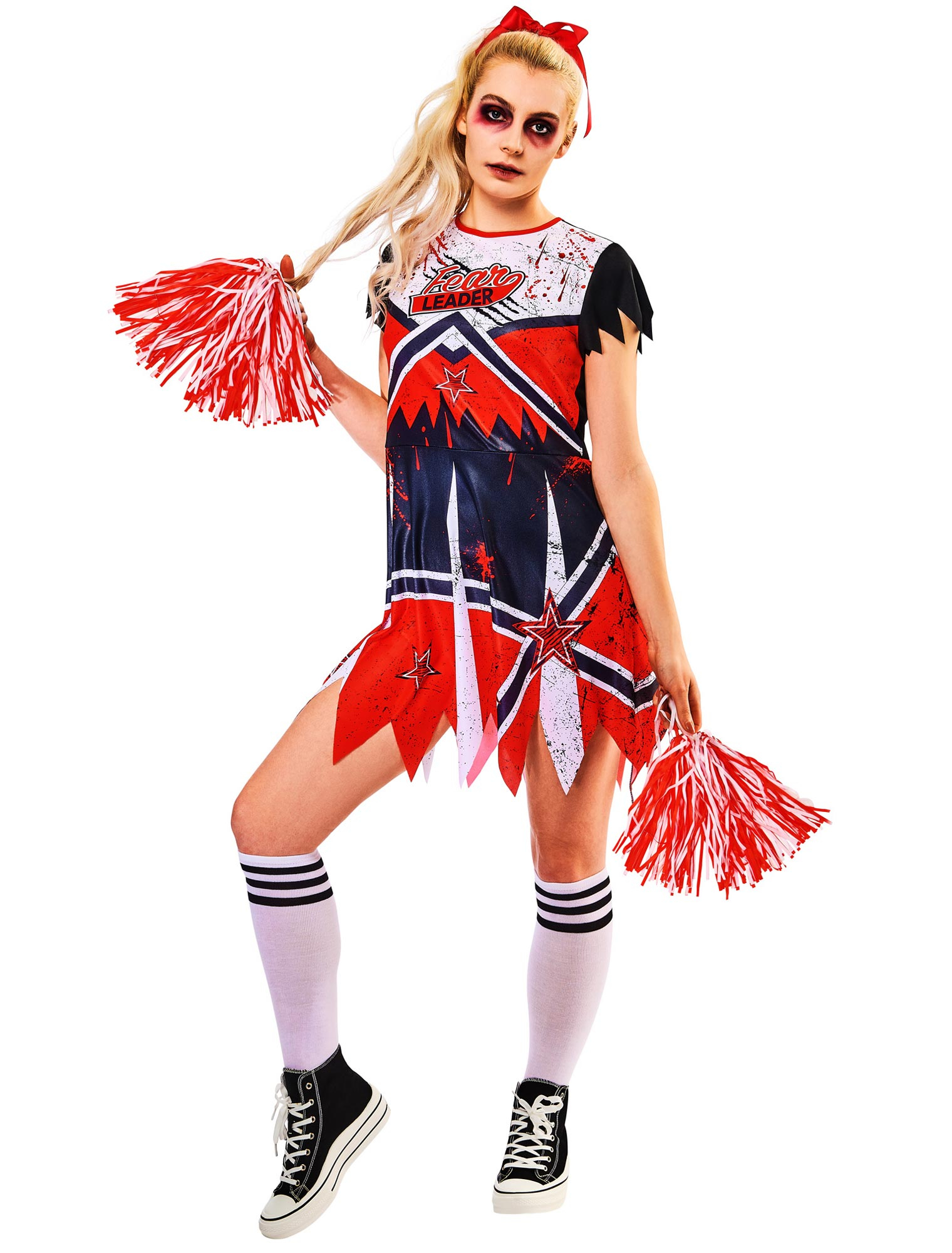 Kleid Zombie Cheerleader 2-tlg.