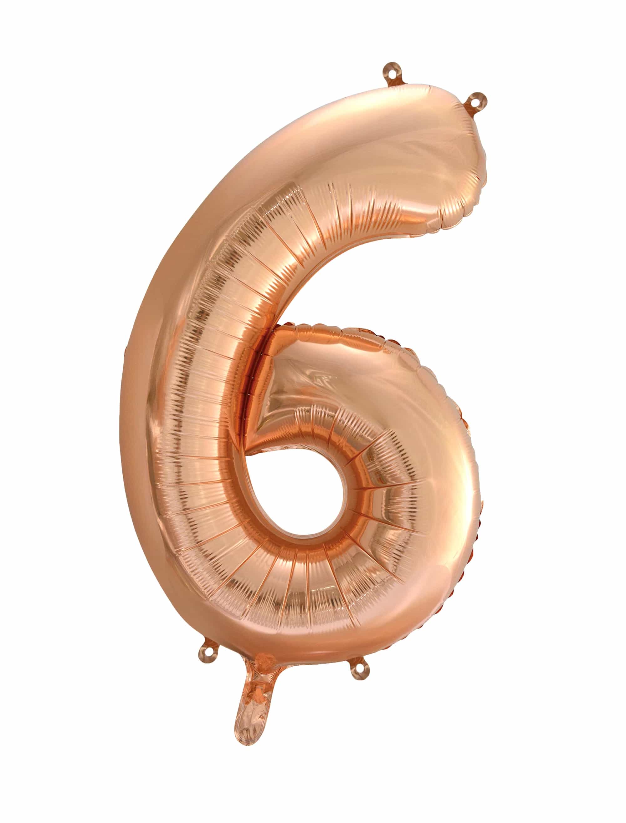 Folienballon Zahl 6 L