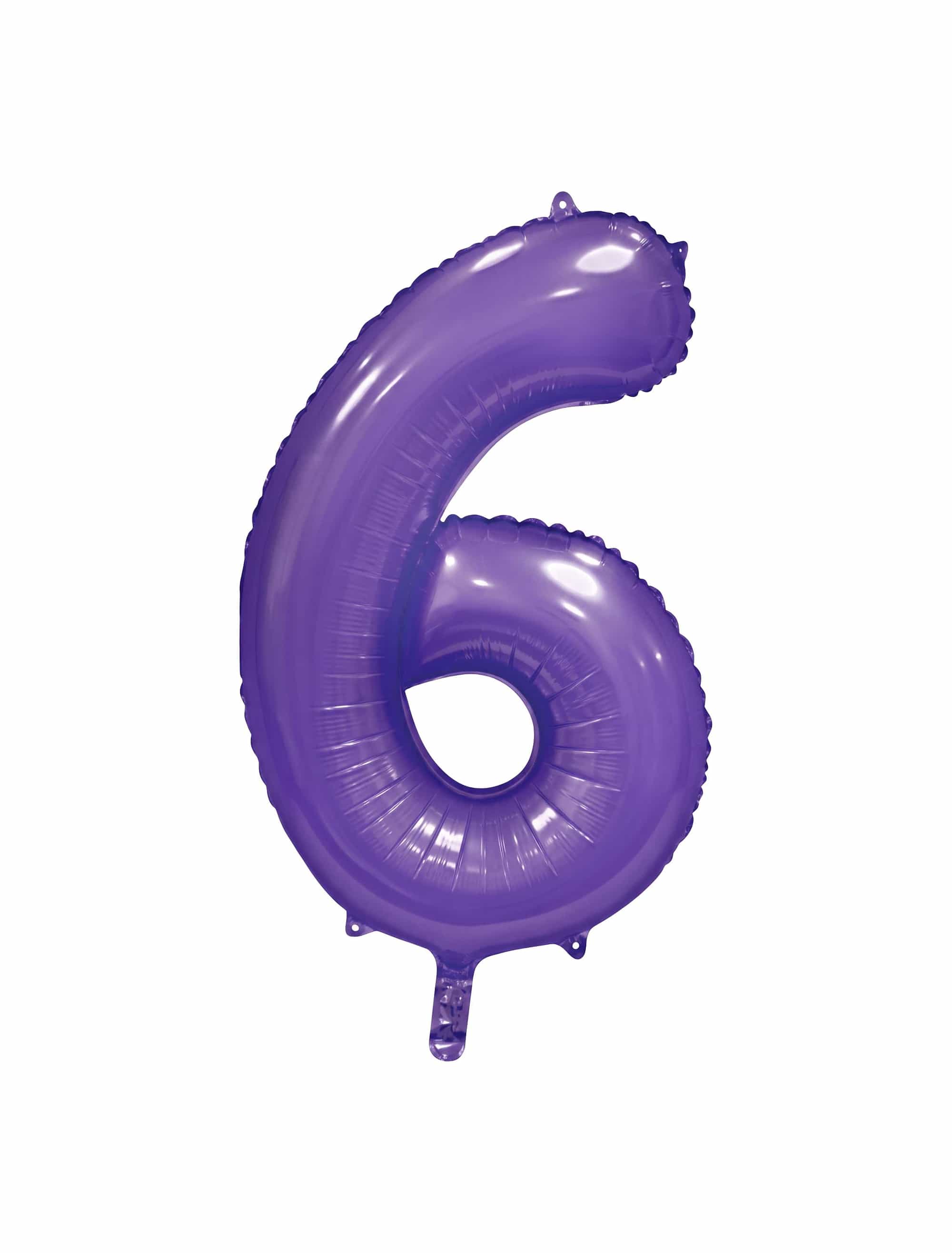 Folienballon Zahl 6 L