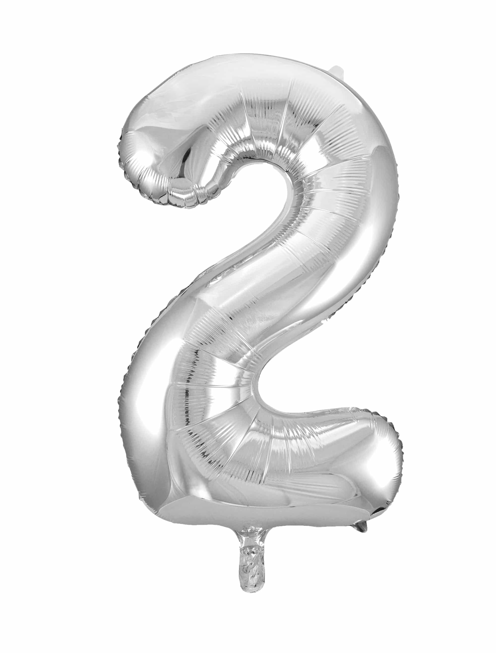 Folienballon Zahl 2 L