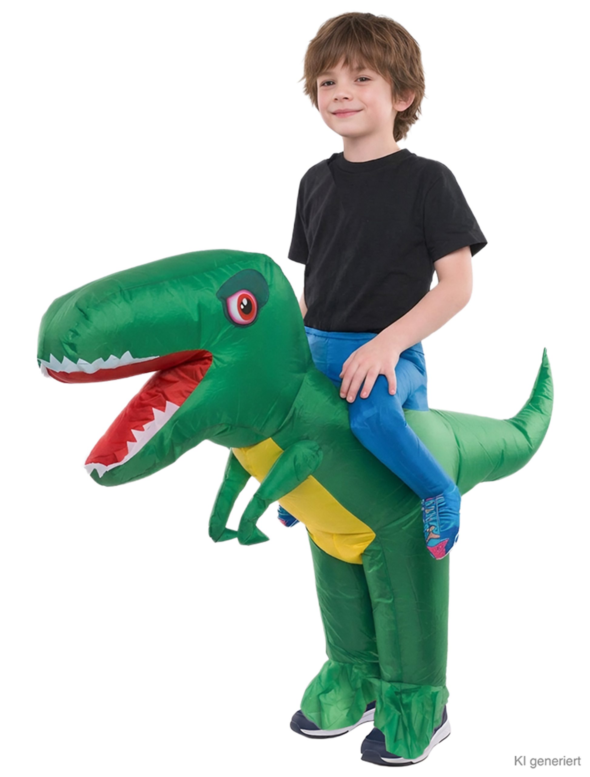 Kostüm Huckepack Dinosaurier aufblasbar Kinder