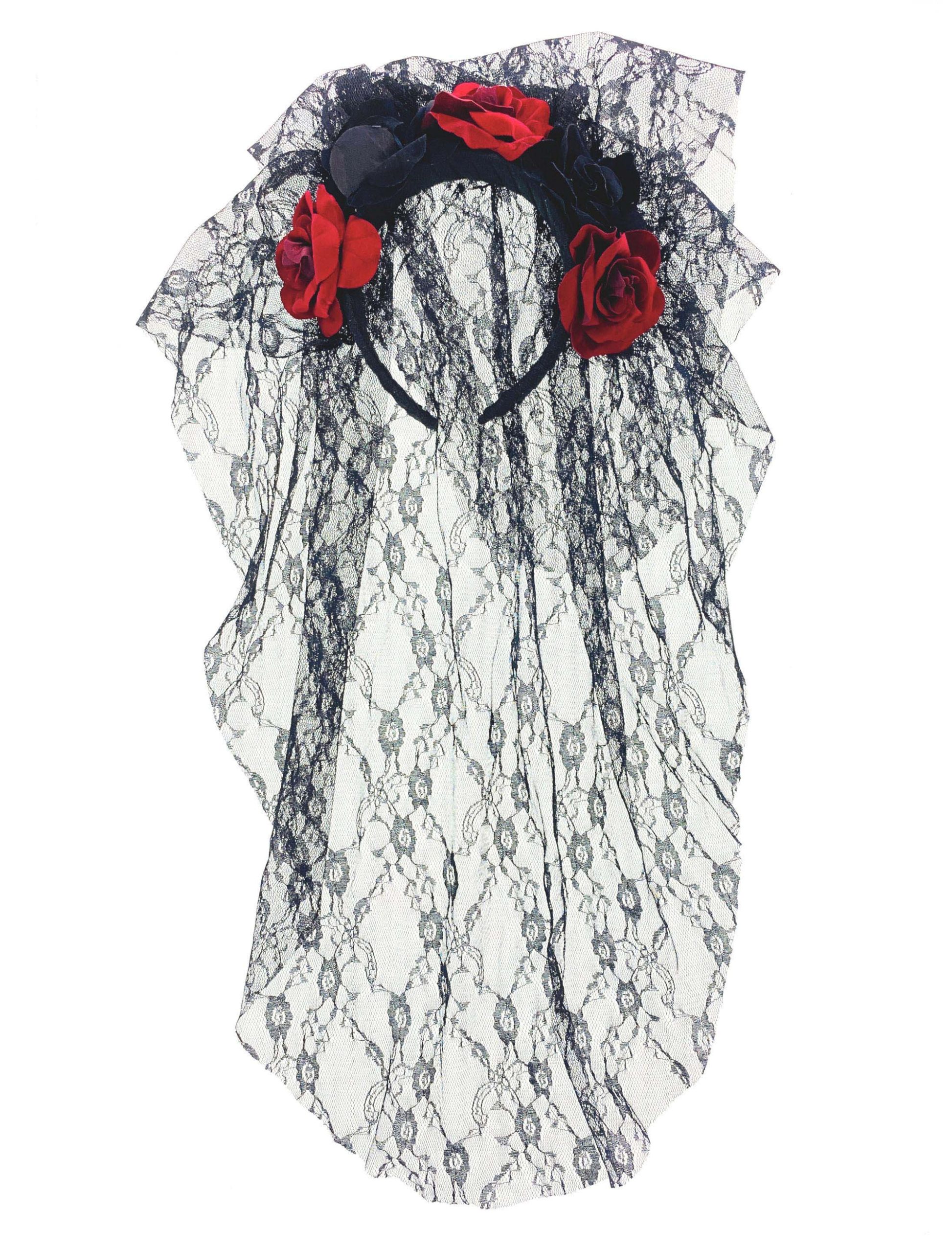 Haarreif Blumen mit Schleier Damen