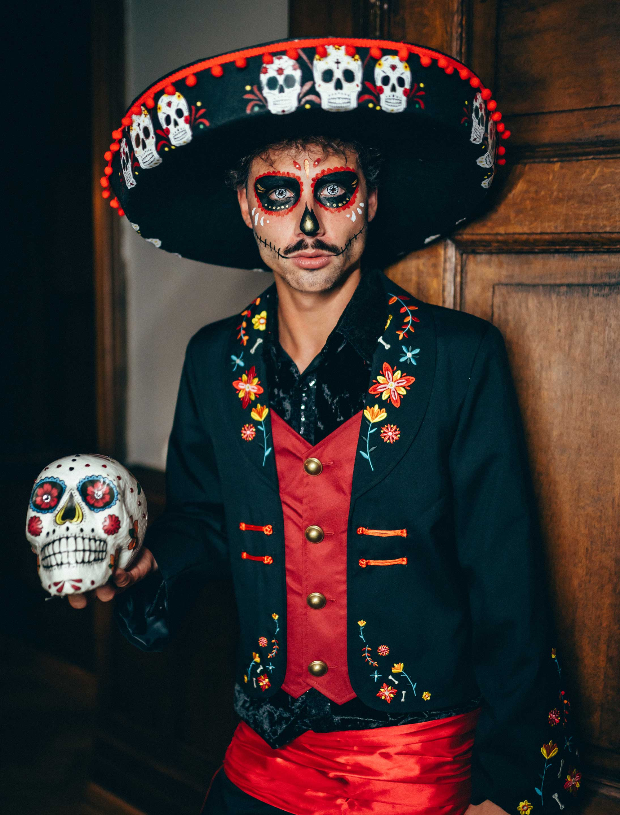 Jacke Dia de los Muertos Herren