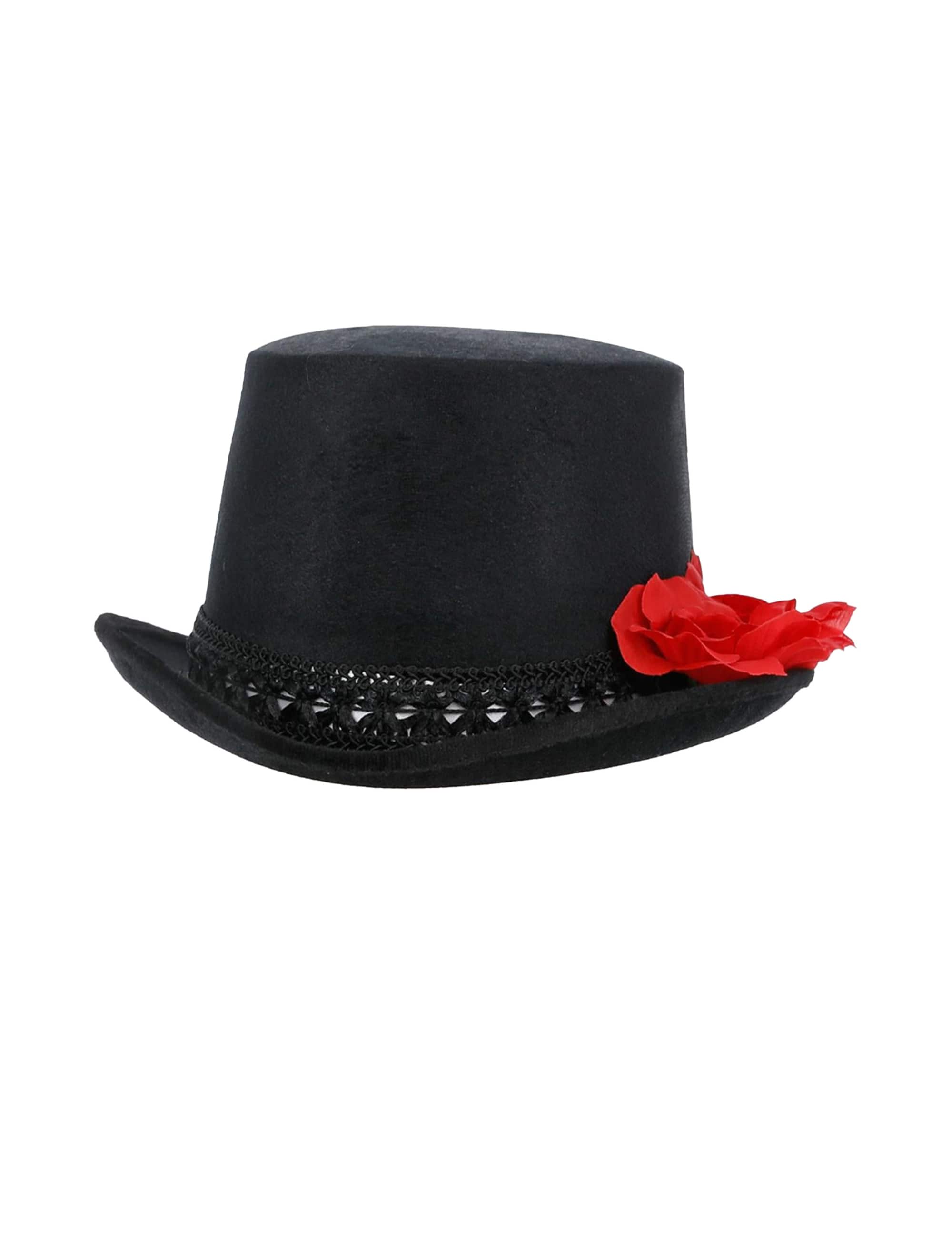 Zylinder mit 3 Blumen Damen