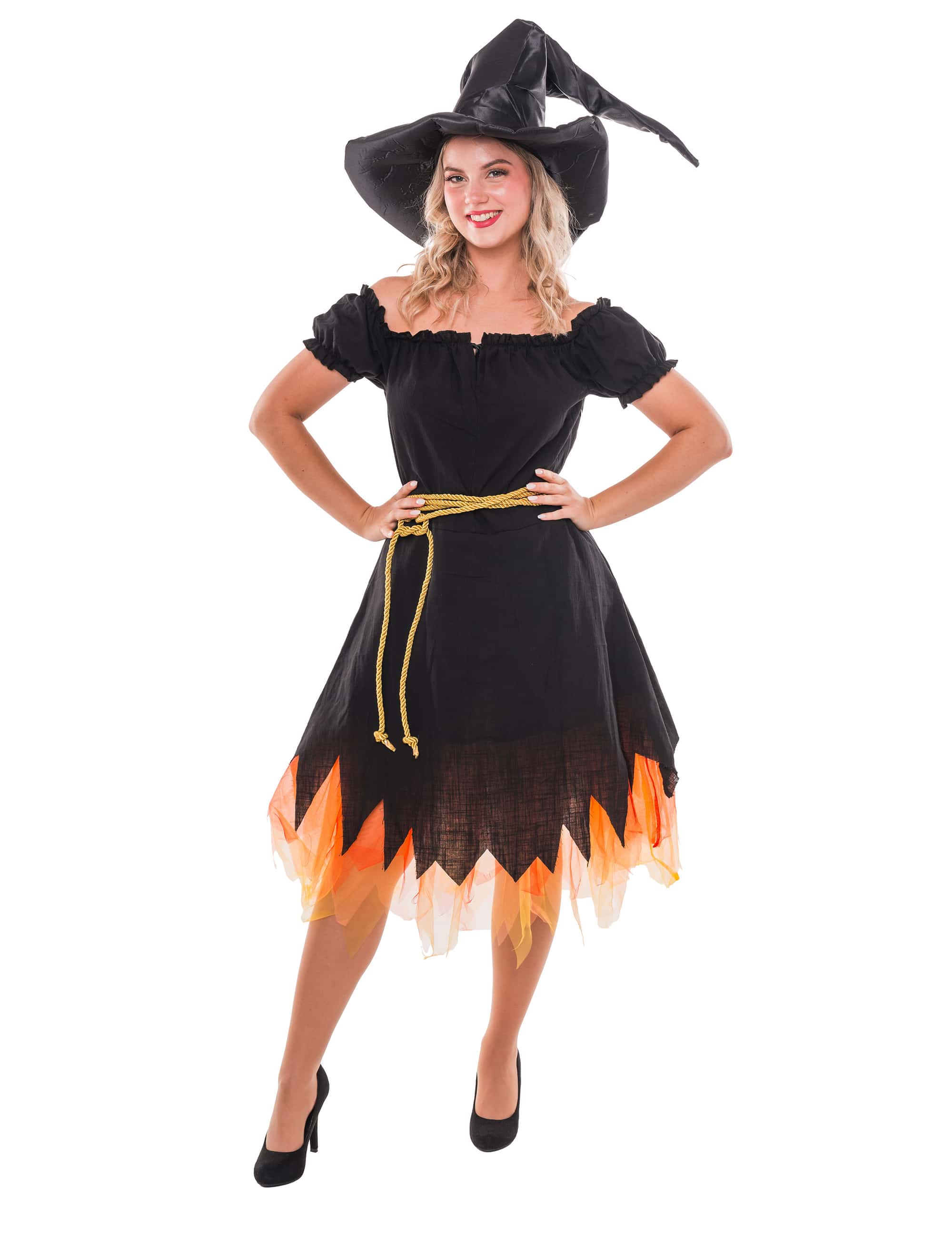 Kleid brennende Hexe