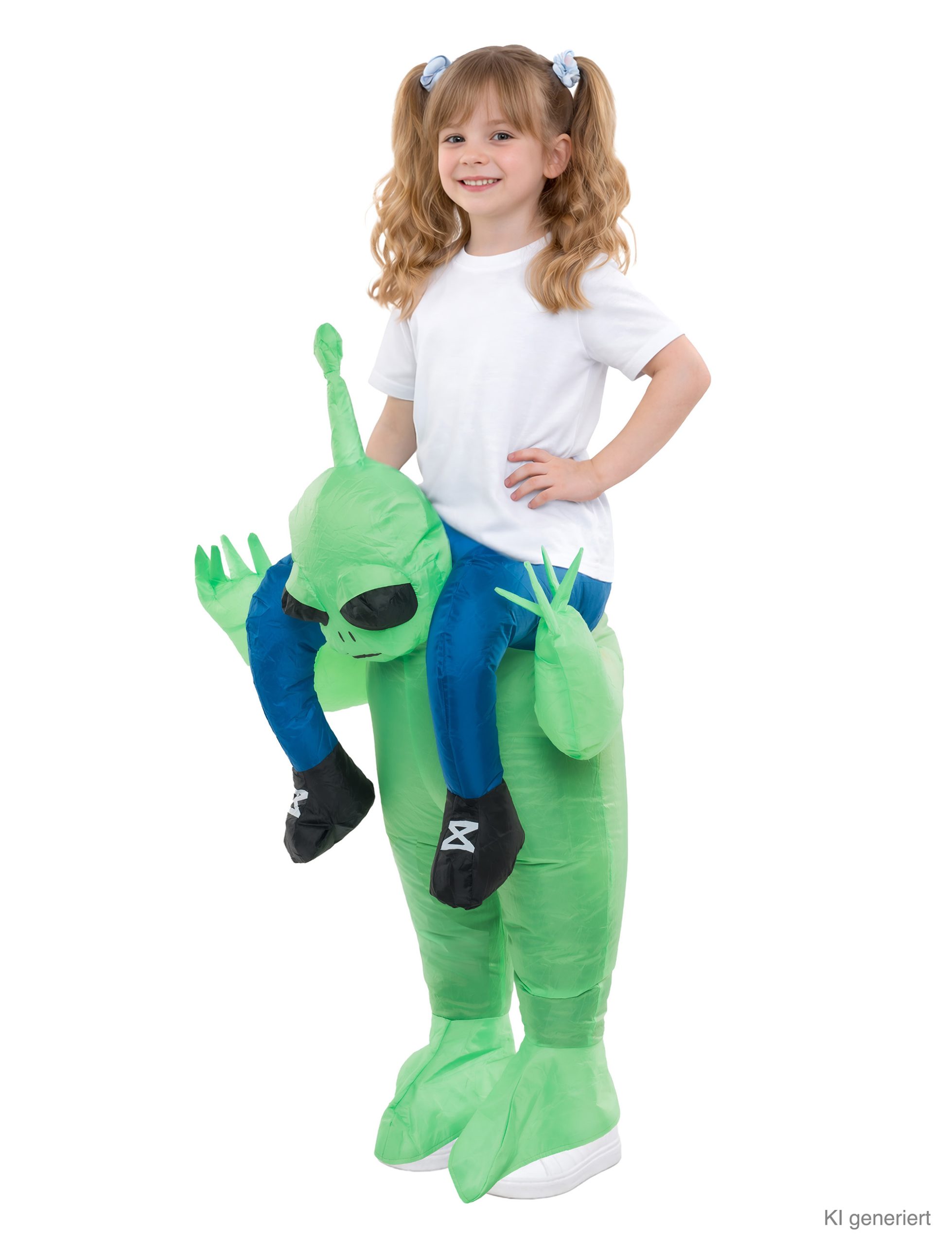 Kostüm Huckepack Alien aufblasbar 2-tlg. Kinder