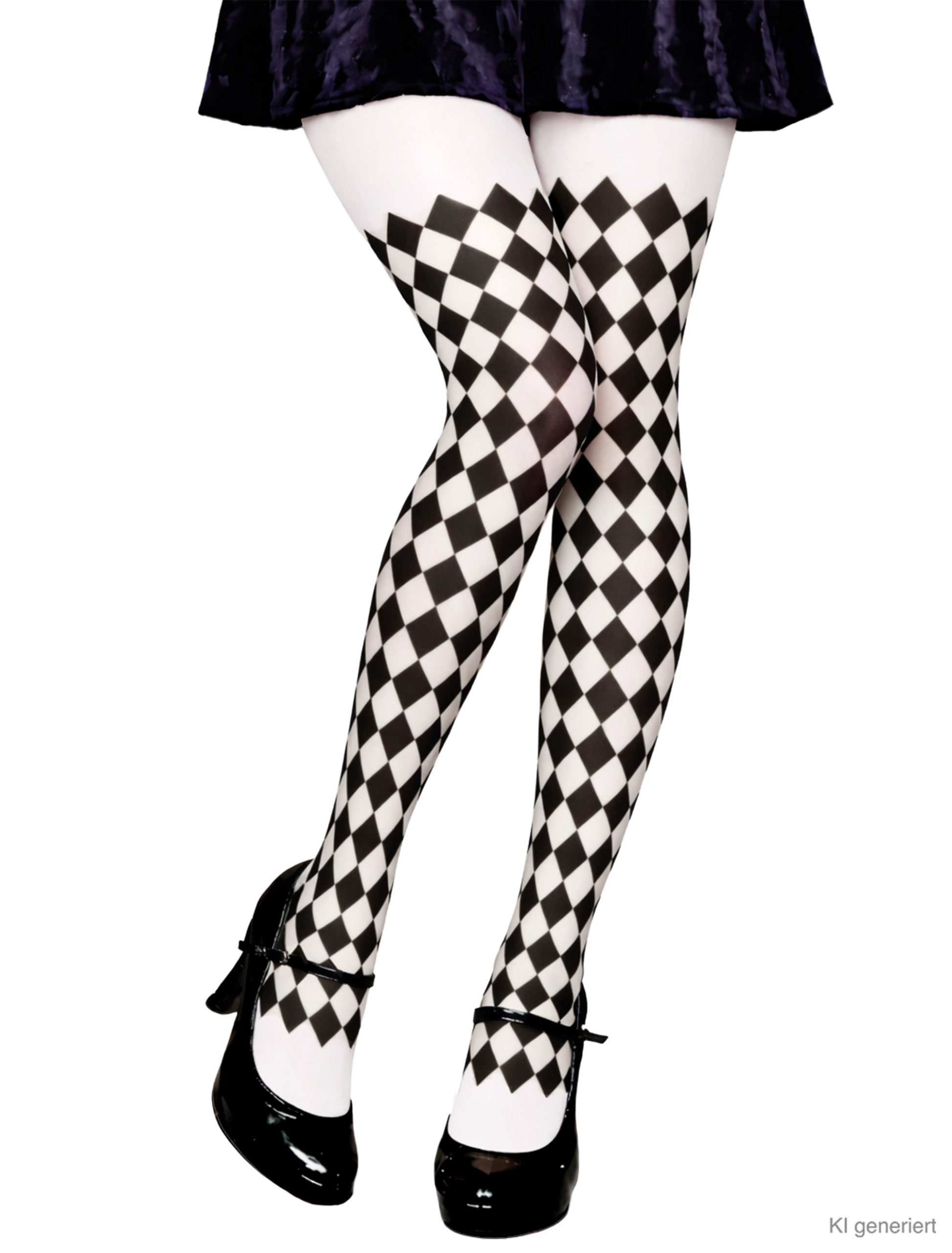 Strumpfhose Harlekin