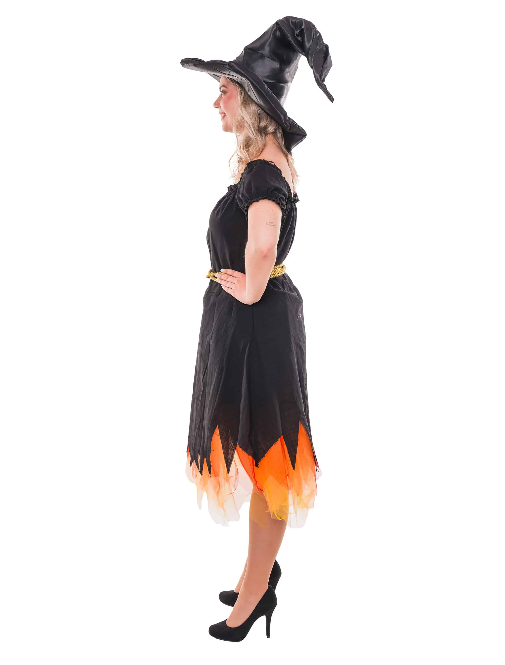 Kleid brennende Hexe