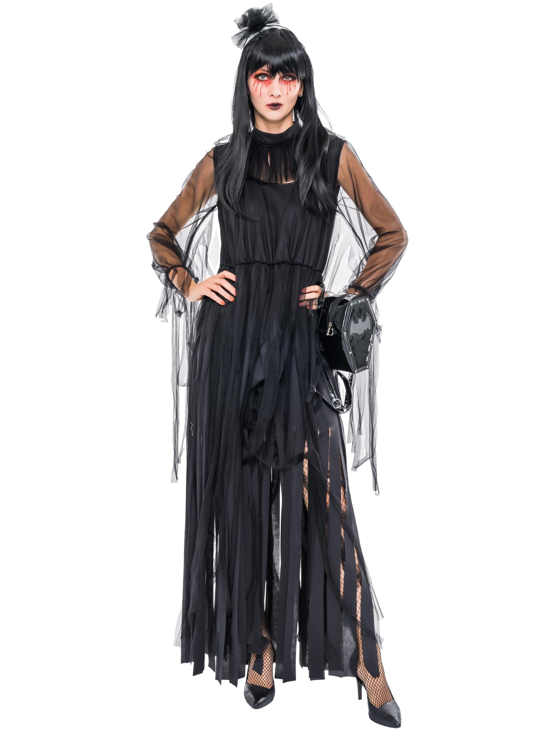 Kleid mit Tüllfransen Damen