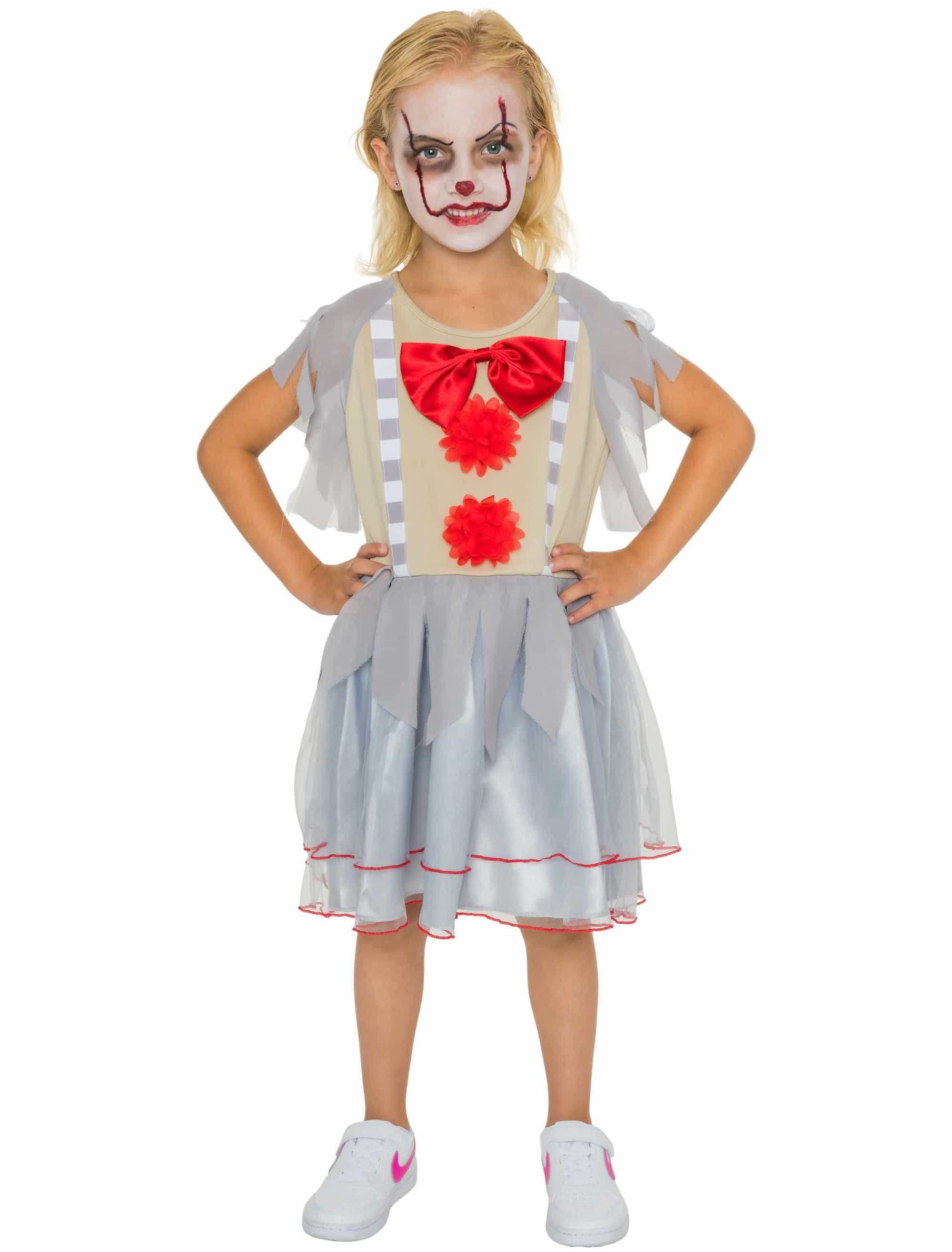 Kleid Clown mit Fliege Kinder