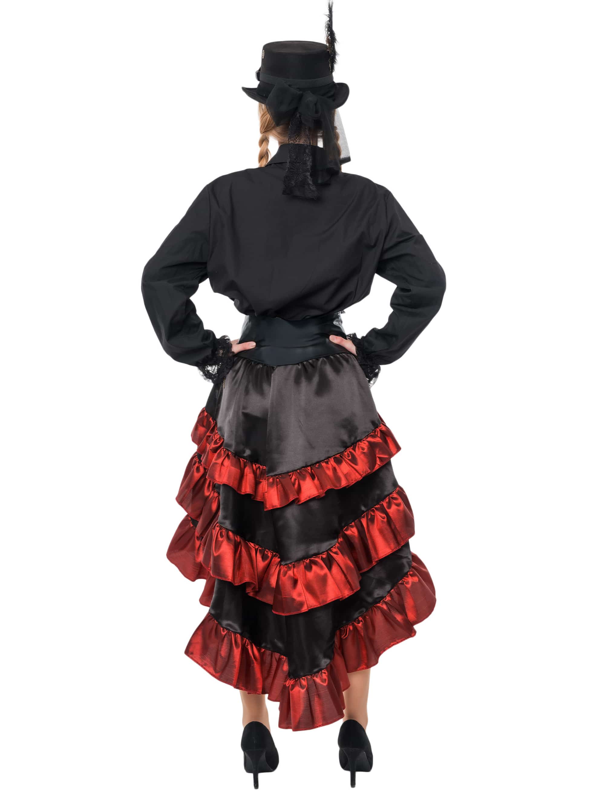 Rock Steampunk mit Schnalle Damen