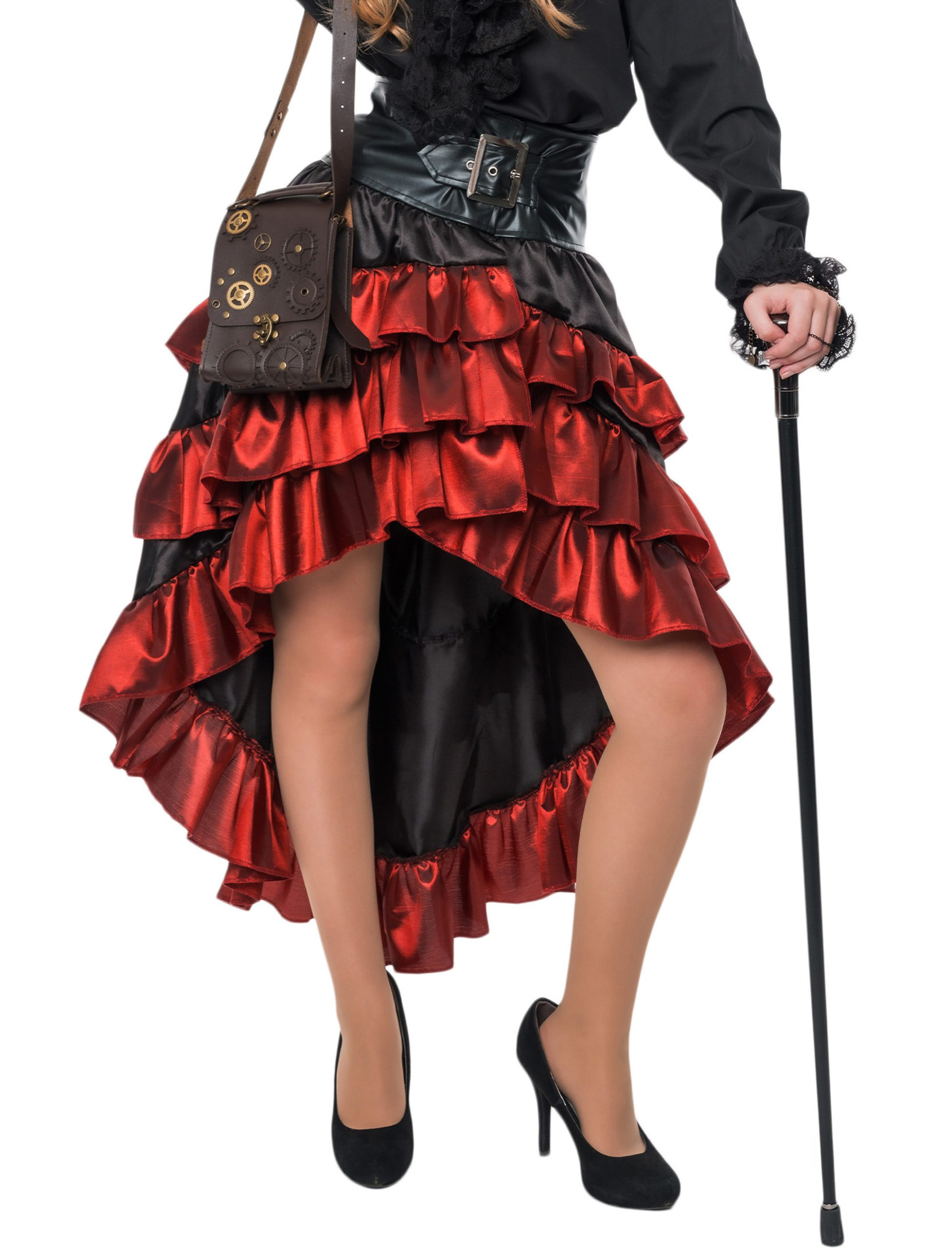 Rock Steampunk mit Schnalle Damen