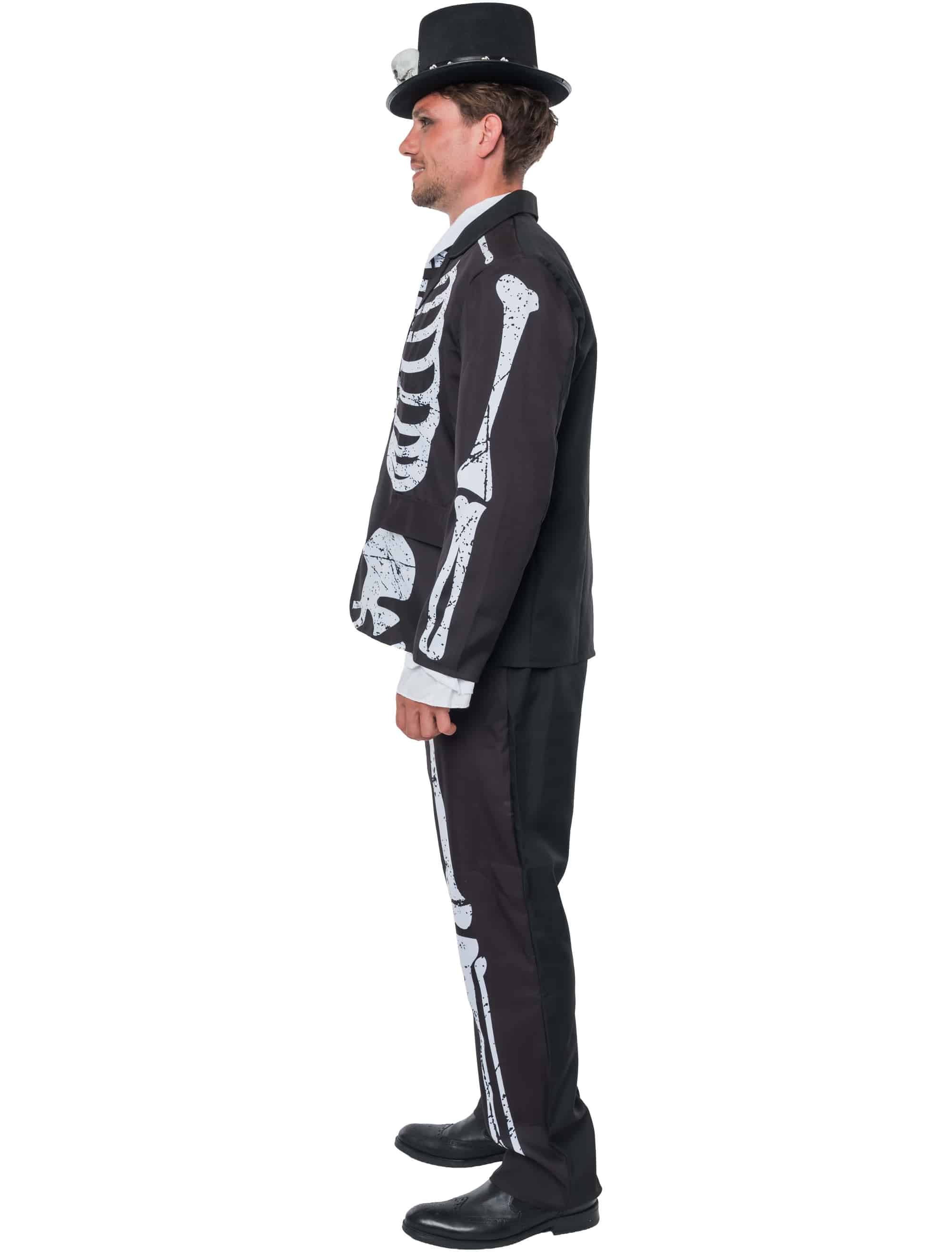 Anzug Skelett 3-tlg. Herren