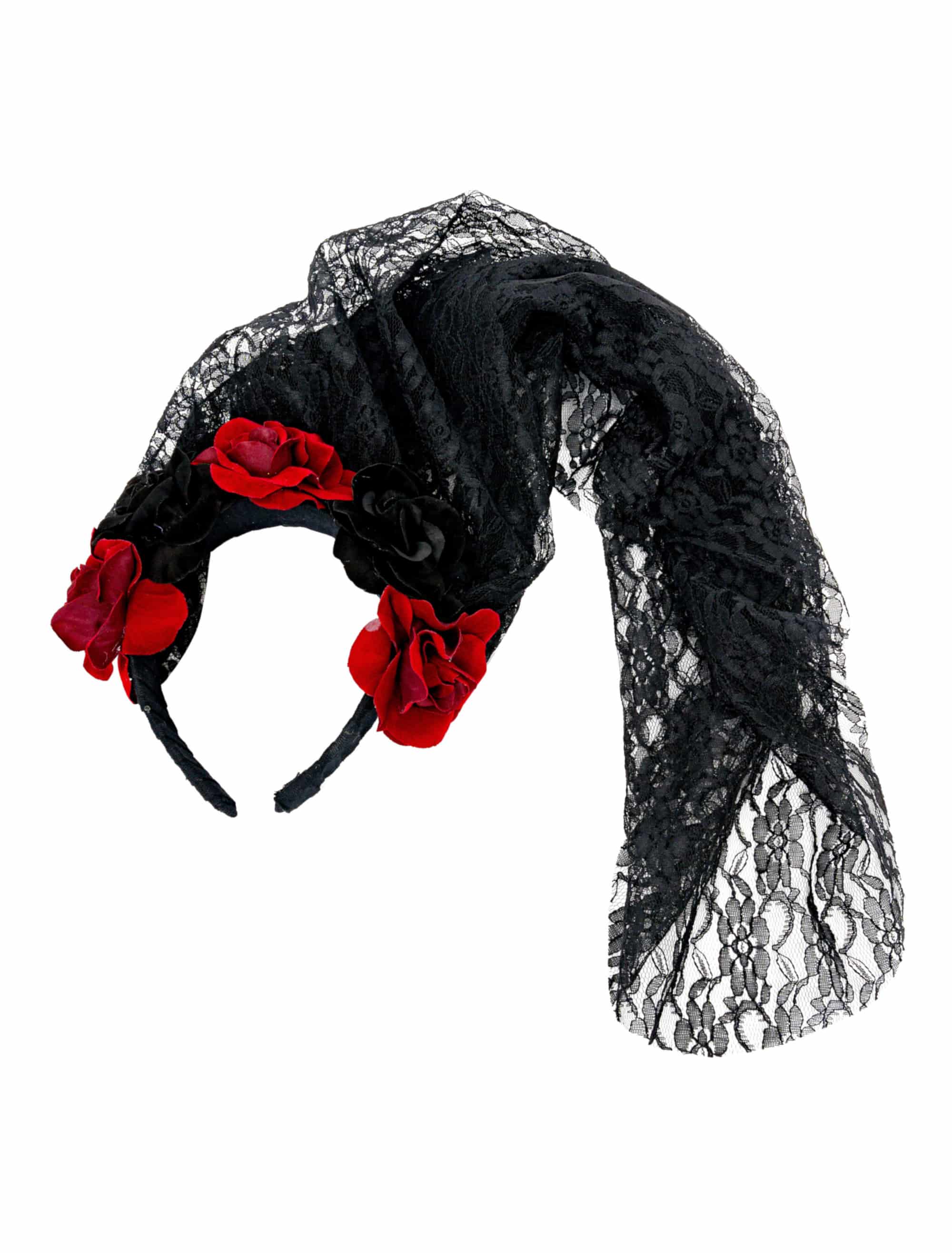 Haarreif Blumen mit Schleier Damen