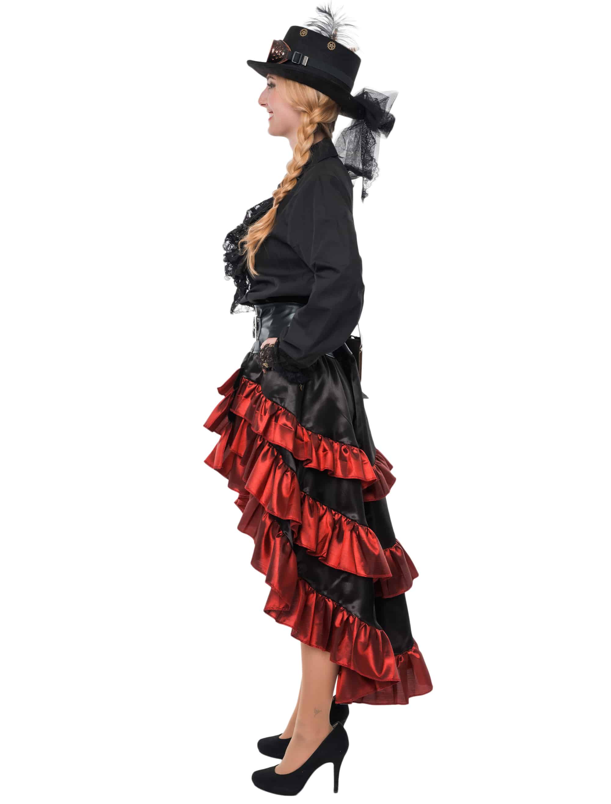 Rock Steampunk mit Schnalle Damen