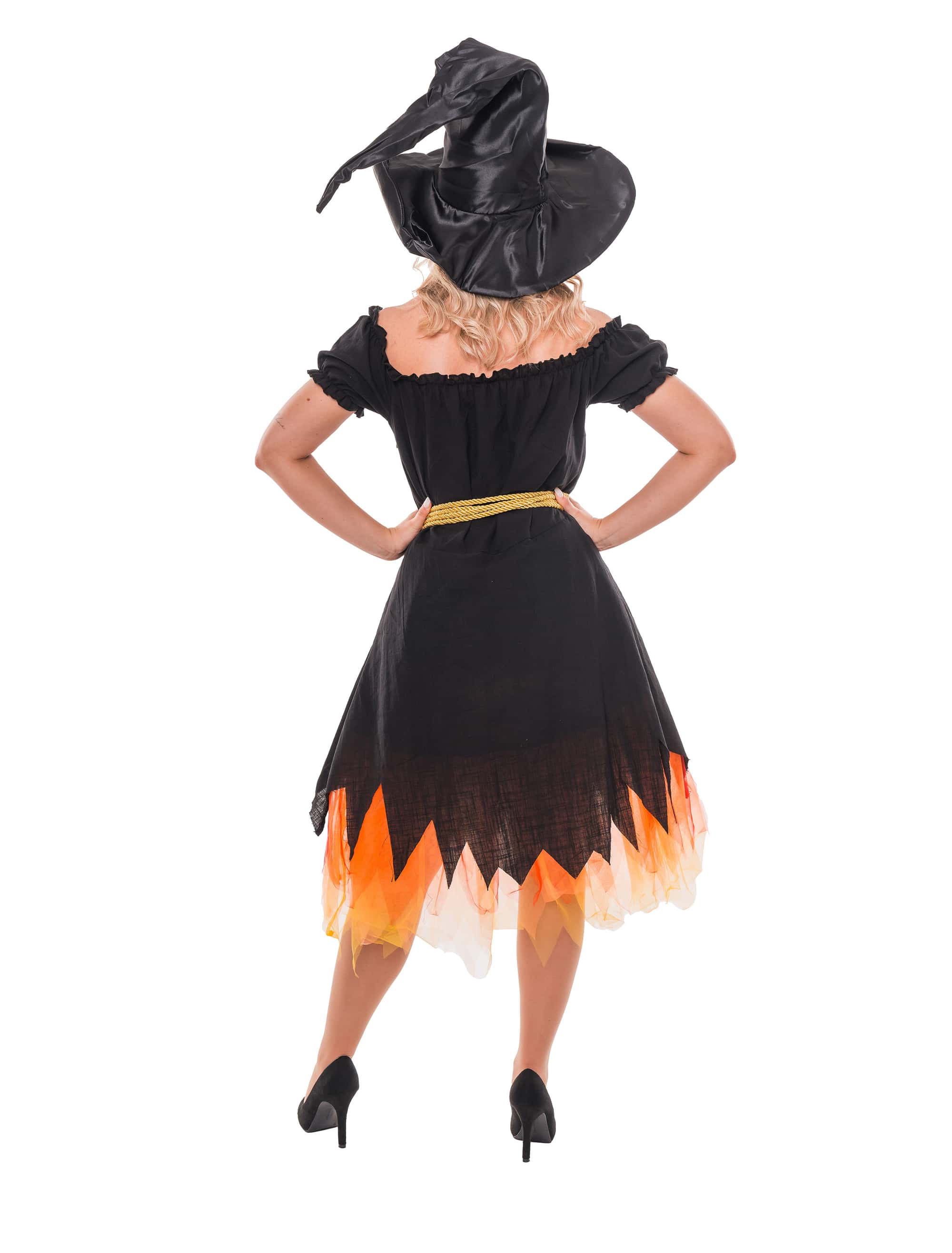 Kleid brennende Hexe