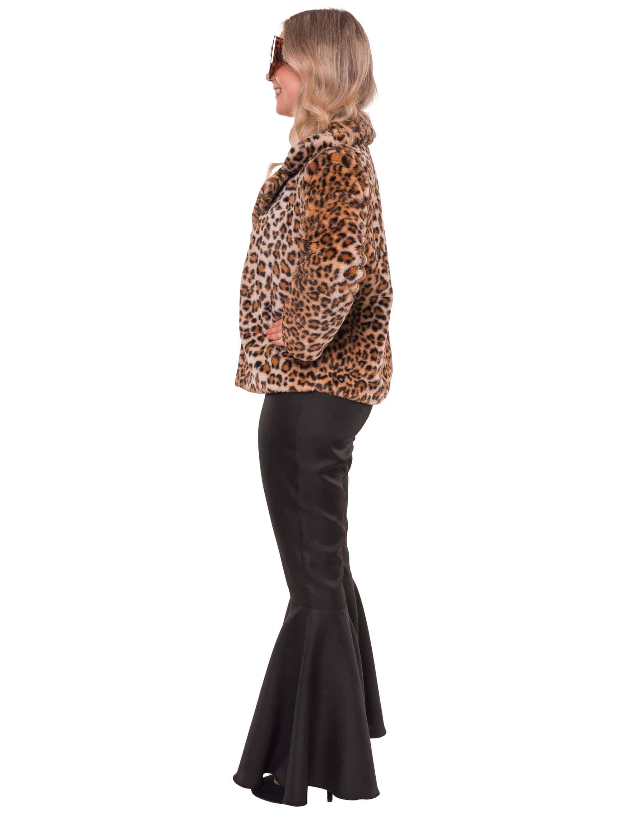 Jacke Kunstfell Leopard Damen