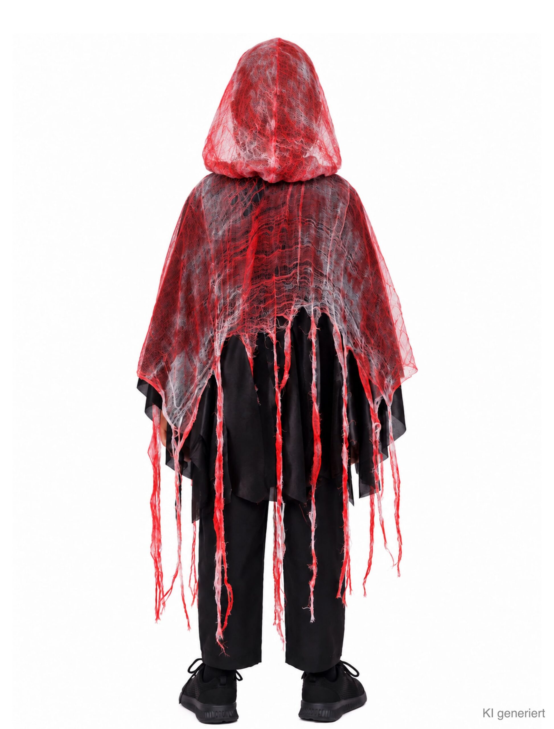Poncho blutiger Geist mit Kapuze Kinder