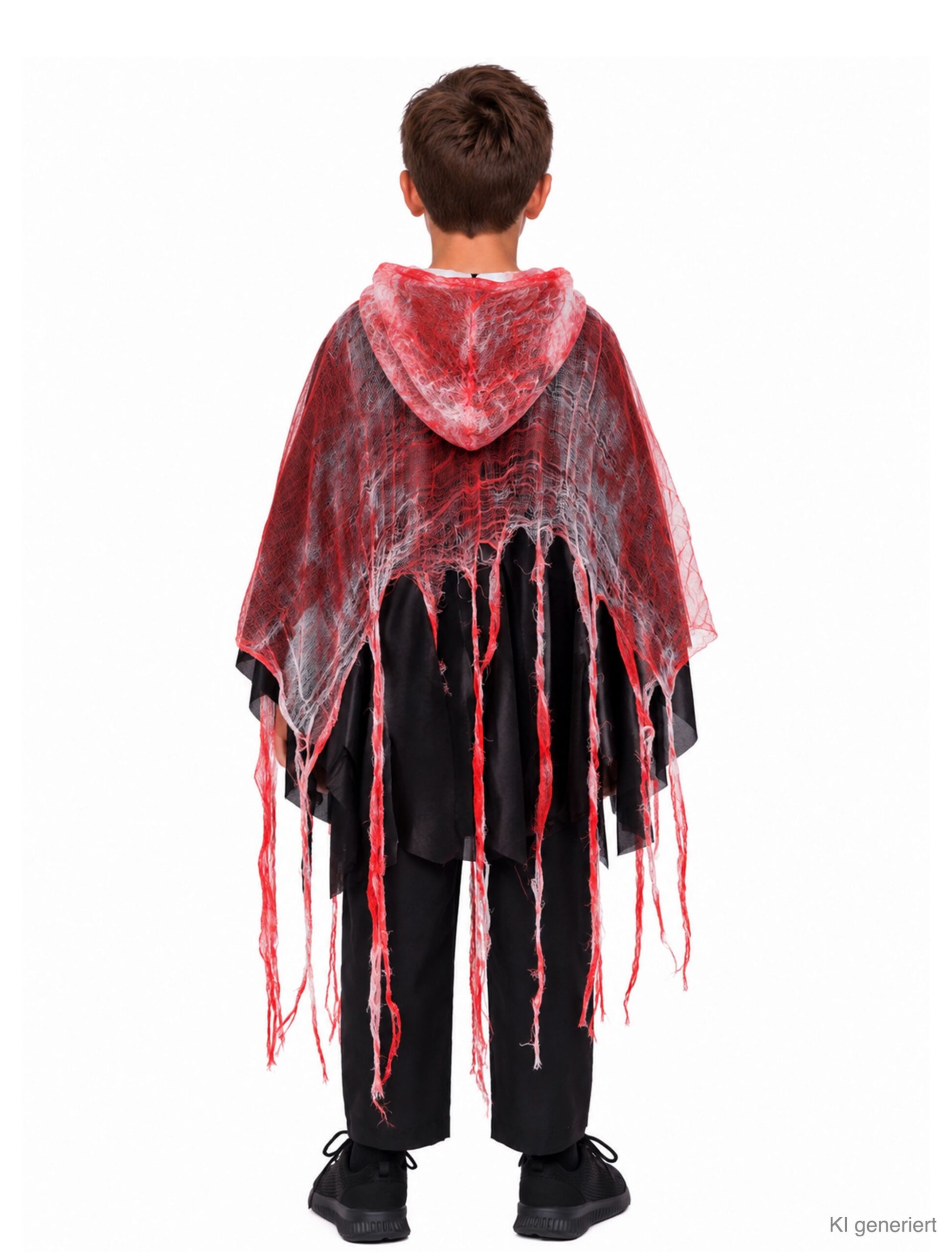 Poncho blutiger Geist mit Kapuze Kinder