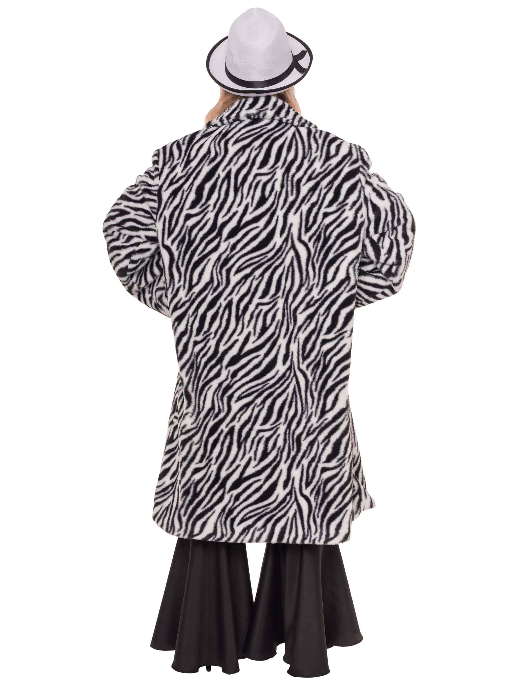 Mantel Kunstfell Zebra